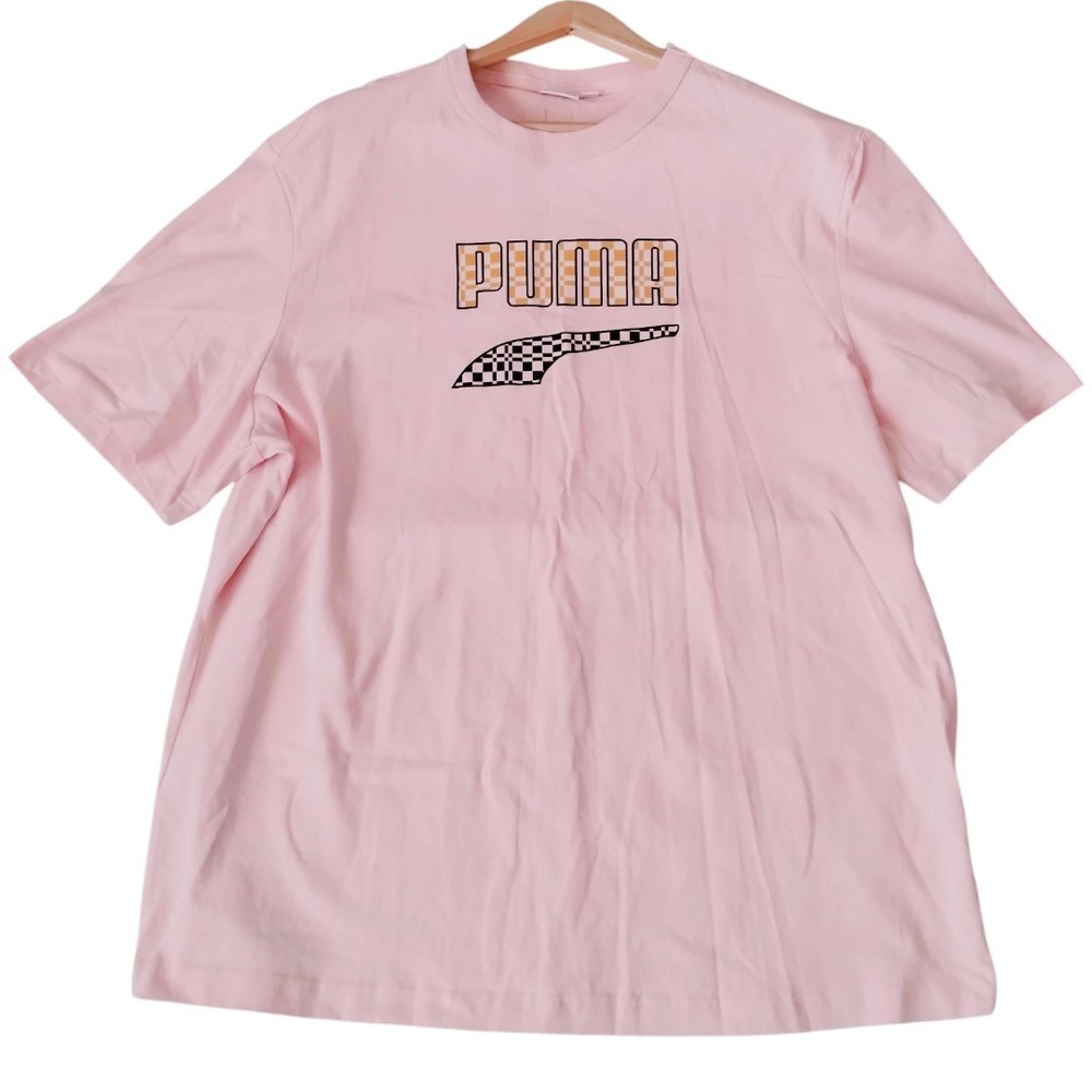 Puma Men's XL Downtown Logo Tee Lotus Crew Neck Tee Streetwear‎ Skateboarding